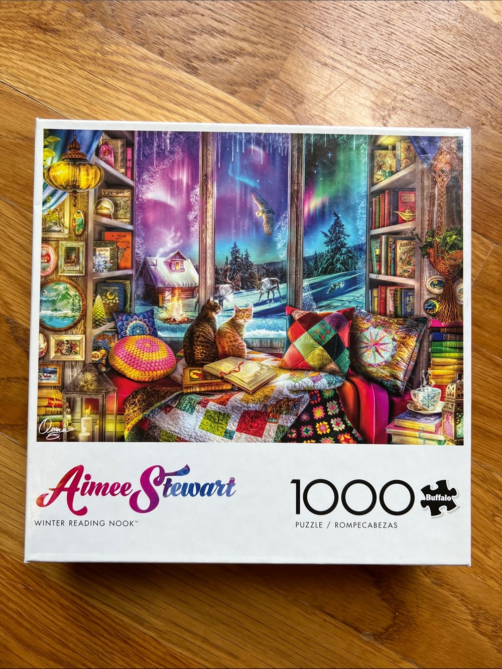NEW NIB Buffalo Games Aimee Stewart Winter Reading Nook 1000 pc puzzle